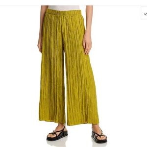 NWT Eileen Fisher Crushed Silk Wide-Leg Pant